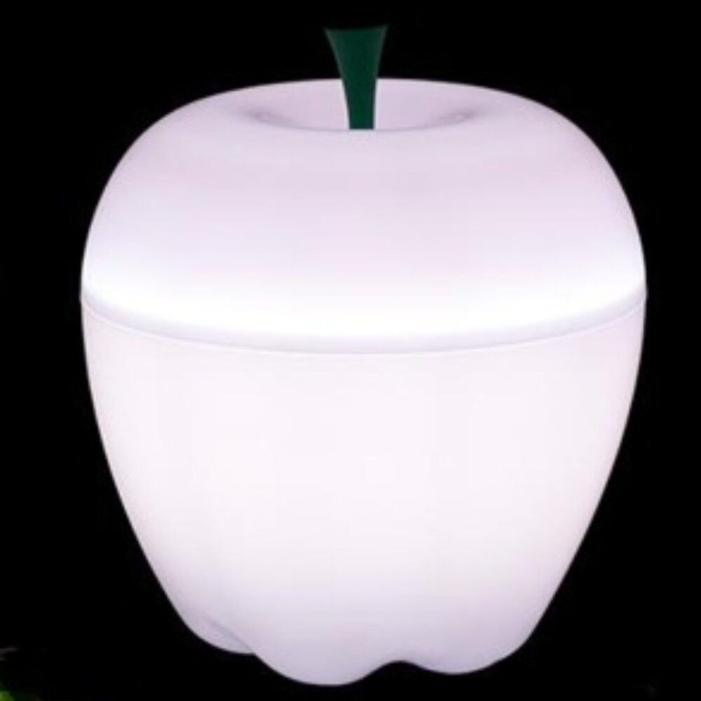 New Mini White Apple Night Light Lamp New (no box)